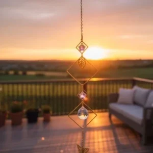sun catcher attrape soleil losanges papillon.