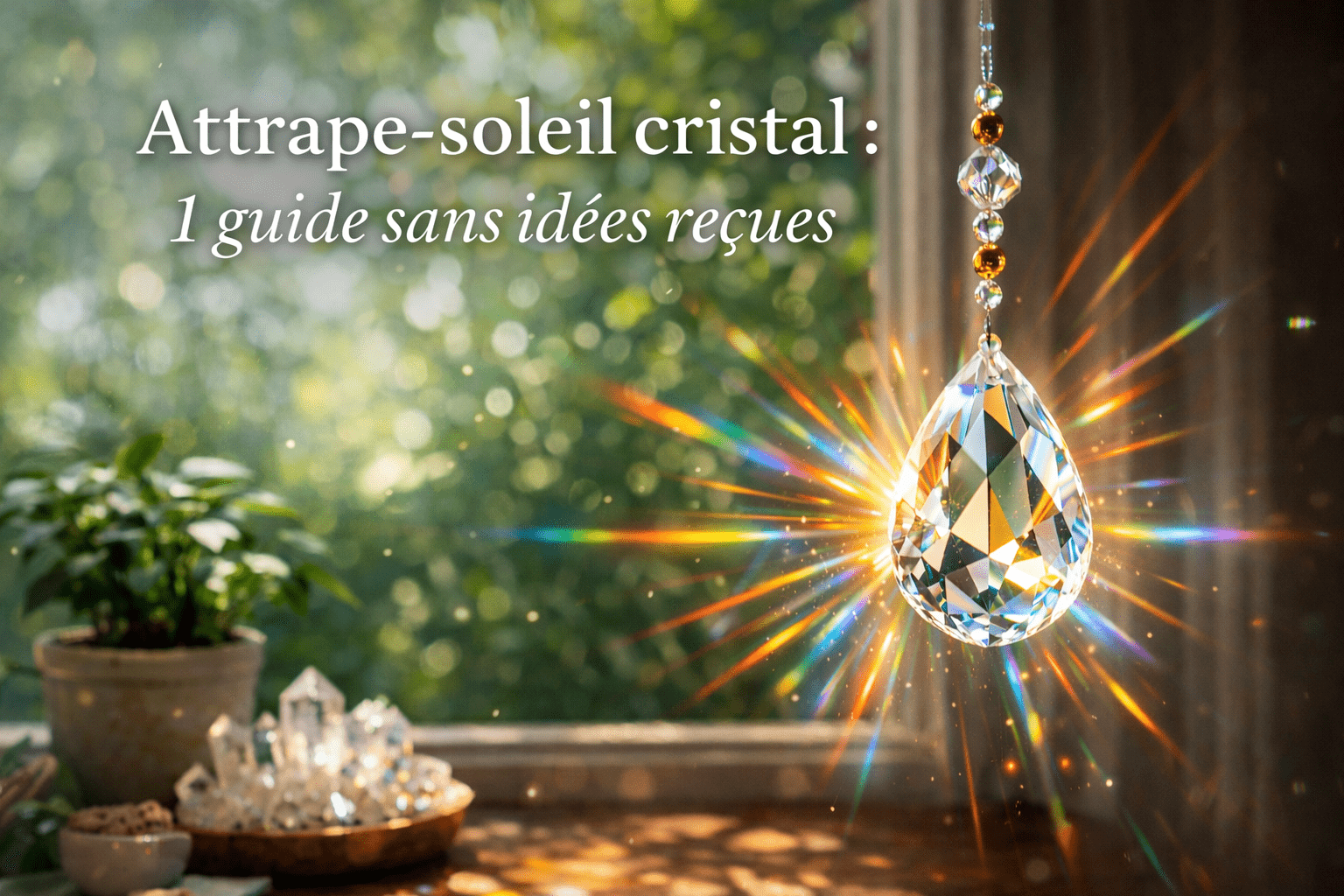 attrape soleil en cristal